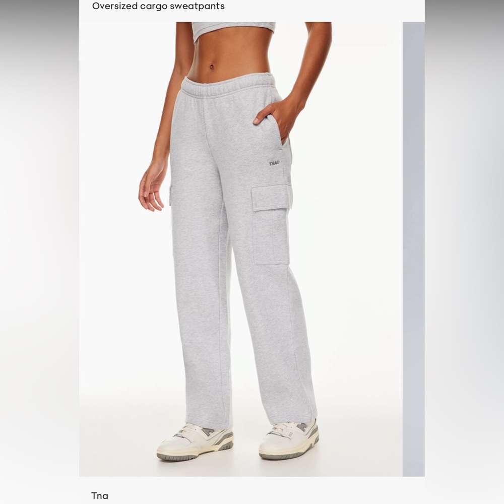 TNA COZY FLEECE MEGA CARGO SWEATPANTS